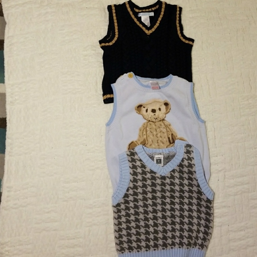 Bundle of 3 sweater vest, baby boy.